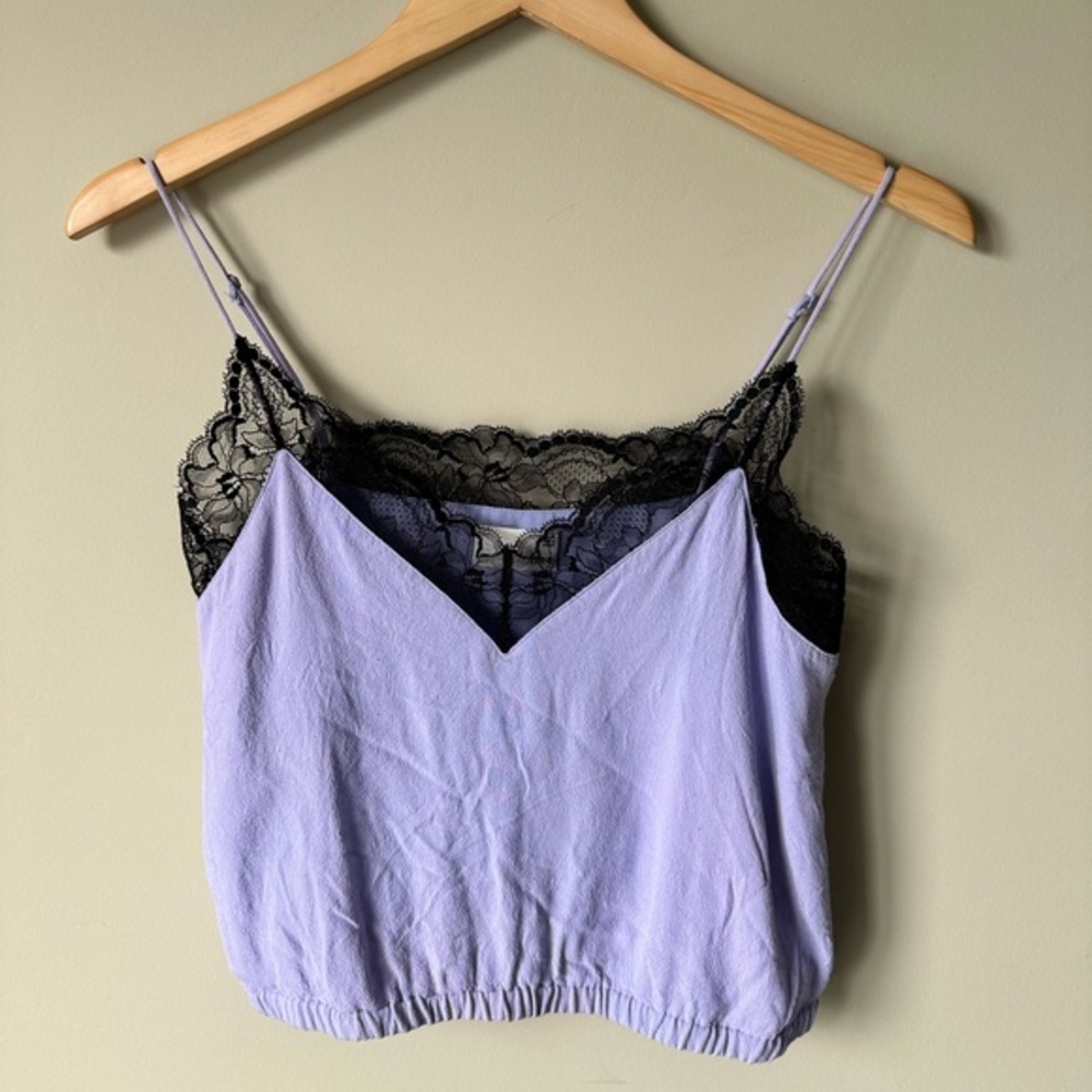Aritzia Wilfred Free Agyness Camisole Lilac Black Size Small